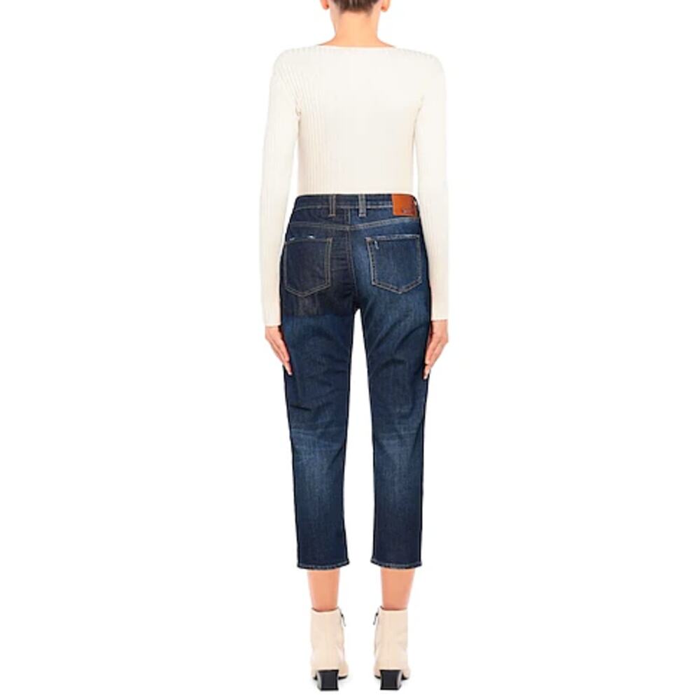NWT Love Moschino High Waisted Distressed Cropped Jeans 30 Waist - Picture 2 of 7